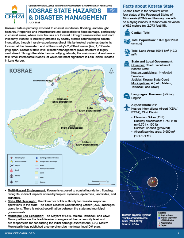 Kosrae Factsheet 2026